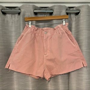 Zara Paperbag Denim Shorts NWOT